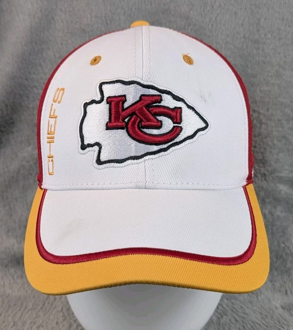 47 Brand Kansas City Chiefs NFL Hat Stretch Fit Red Yellow White Embroidered